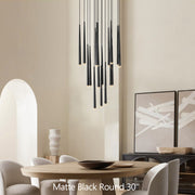 JC Harly Modern Round Chandelier 30"