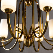 JC Monica Vintage Brass Chandelier