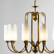 JC Monica Vintage Brass Chandelier