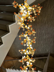 Art Flower Staircase Long Branch Chandelier - jchandelier