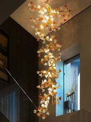 Art Flower Staircase Long Branch Chandelier - jchandelier