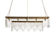 Crystal Ball Amara Rectangular Chandelier 47'' 60''