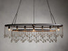 Crystal Ball Aubrey 7 Light Oval Chandelier