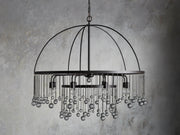 Crystal Ball Amara Round Chandelier 5 Light / 8 Light