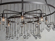 Crystal Ball Amara Round Chandelier 5 Light / 8 Light