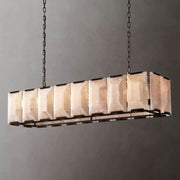 JC Aubrey Calcite Rectangular Chandelier 54"