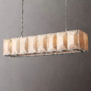 JC Aubrey Calcite Rectangular Chandelier 54"