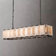 JC Aubrey Calcite Rectangular Chandelier 62"