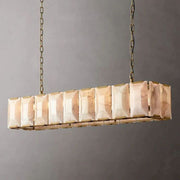 JC Aubrey Calcite Rectangular Chandelier 62"