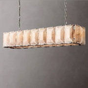 JC Aubrey Calcite Rectangular Chandelier 62"