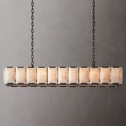 JC Aubrey Calcite Rectangular Chandelier 74"