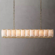 JC Aubrey Calcite Rectangular Chandelier 74"