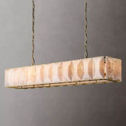 JC Aubrey Calcite Rectangular Chandelier 74"