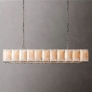 JC Aubrey Calcite Rectangular Chandelier 74"