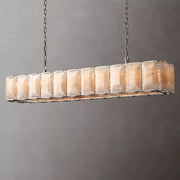 JC Aubrey Calcite Rectangular Chandelier 74"