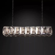 JC Aubrey  Crystal Rectangular Chandelier 62"