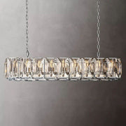 JC Aubrey  Crystal Rectangular Chandelier 62"