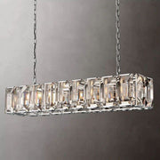 JC Aubrey  Crystal Rectangular Chandelier 62"