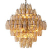 Vespera Modern Amber Glass Chandelier