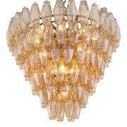 Vespera Modern Amber Glass Chandelier S