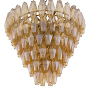 Vespera Modern Amber Glass Chandelier S