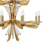 JC Bergamots 12 Lights Two tier Chandelier