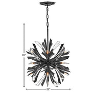 JC Bergamots 13 Lights  Chandelier  22"D