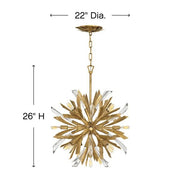 JC Bergamots 13 Lights  Chandelier  22"D