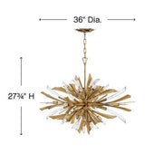 JC Bergamots 13 Lights  Chandelier