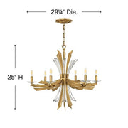 JC Bergamots 6 Lights Chandelier