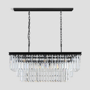 Cressida Crystal Rectangular Chandelier 40" 49" 61" 71"