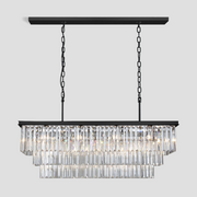 JC Rhea Crystal Rectangular Chandelier 40" 49" 61" 71"