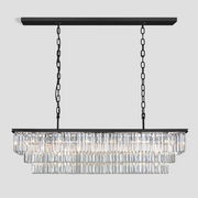 Cressida Crystal Rectangular Chandelier 40" 49" 61" 71"