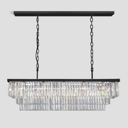 JC Rhea Crystal Rectangular Chandelier 40" 49" 61" 71"