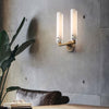 JC Bonnie Double White Glass Shard Wall Light