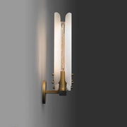 JC Bonnie Double White Glass Shard Wall Light