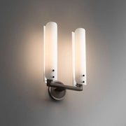 JC Bonnie Double White Glass Shard Wall Light