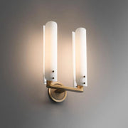 JC Bonnie Double White Glass Shard Wall Light