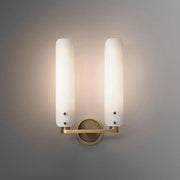 JC Bonnie Double White Glass Shard Wall Light