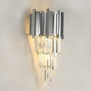 JC Bourbons Chrome Crystal Wall Sconce 19"H