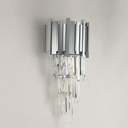 Natasha Chrome Crystal Wall Sconce 19"H