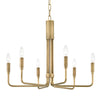 JC Brigitte Modern Brass Chandelier