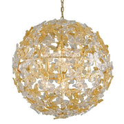 JC Butterfly 8 Lights Crystal Chandelier