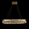 Helena Modern Quartz Crystal Oval Chandelier