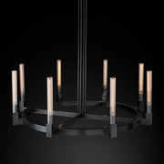 JC Prismatic Candlestick Series Glass Chandelier