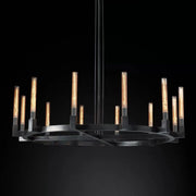 JC Prismatic Candlestick Series Glass Chandelier