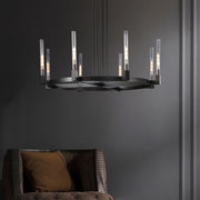 JC Prismatic Candlestick Series Glass Chandelier