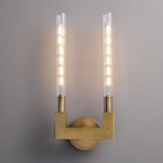 JC Prismatic Candlestick Series Glass Wall Sconce