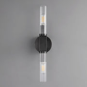 JC Prismatic Candlestick Series Glass Wall Sconce