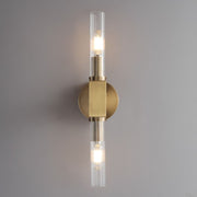 JC Prismatic Candlestick Series Glass Wall Sconce